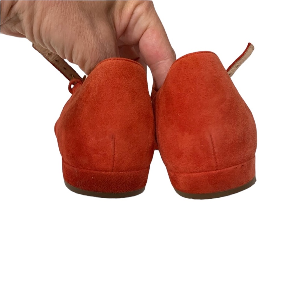 Red J. Crew Suede flats - Picture 4 of 9
